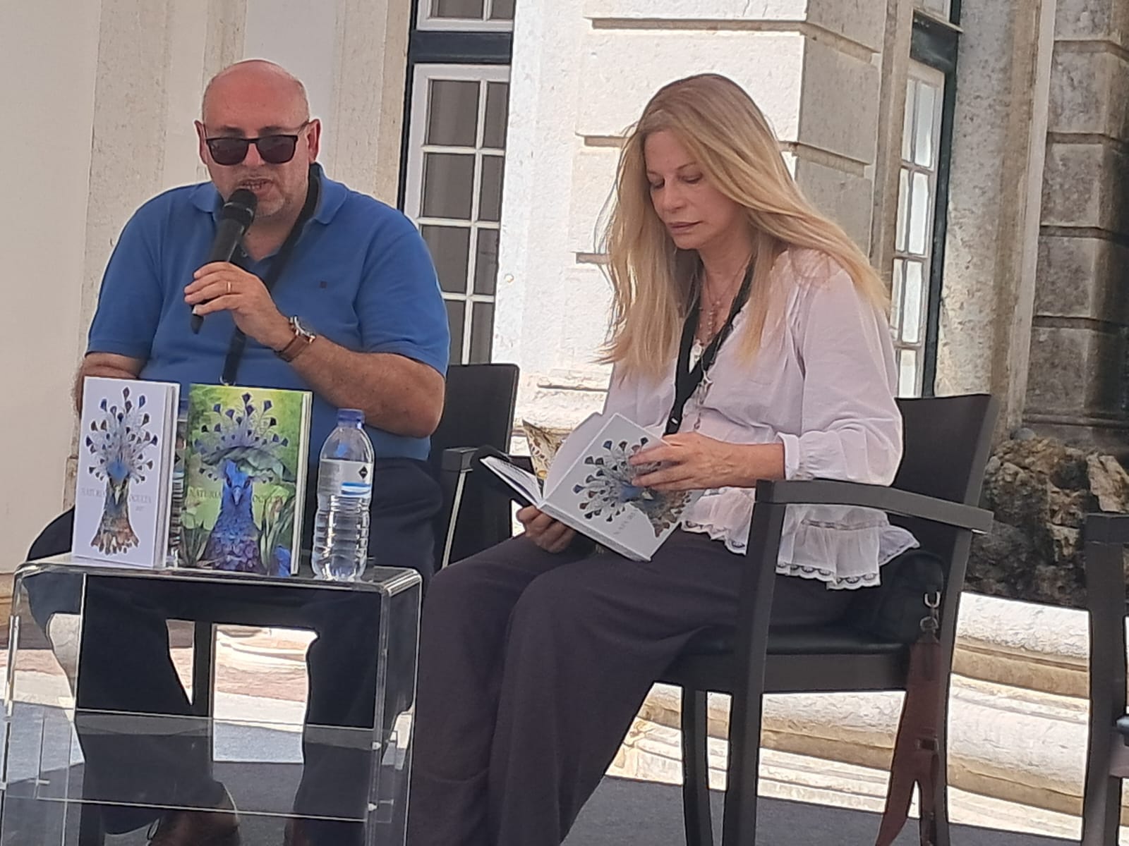 Luís Ferreira Nunes e João Carrega na apresentação do livro "Naturia Oculta"