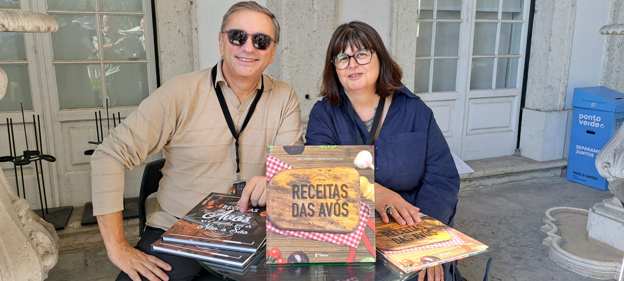 O escritor João Margado com Florinda Baptista