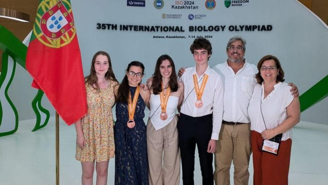 Estudantes portugueses conquistam bronze nas Olimpíadas Internacionais de Biologia 2024