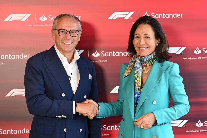 Santander acelera na Fórmula 1